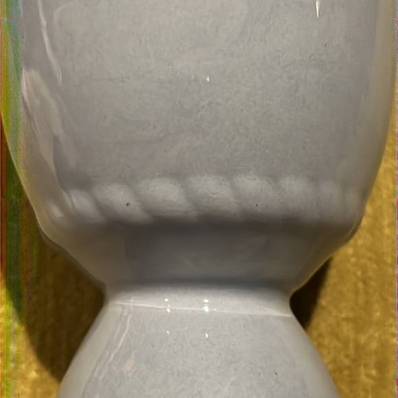 Vintage Homer Laughlin Kraft Blue Double Egg Cup Depression Era, Hard-to-Find - Picture 3 of 7